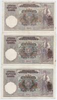 Szerbia / Német megszállás 1941. 100D (9x) T:III 
Serbia / German occupation 1941. 100 Dinara (9x) ...