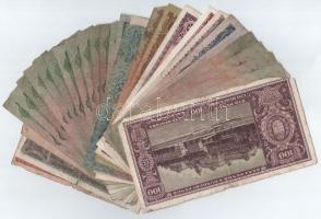 30db-os magyar Korona- és Pengő bankjegytétel T:III,III-