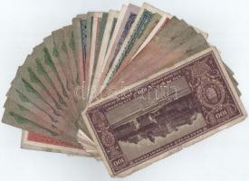 30db-os magyar Korona- és Pengő bankjegytétel T:III,III-