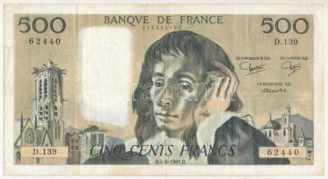 Franciaország 1981. 500Fr T:III France 1981. 500 Francs C:F