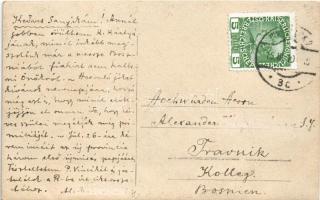 1910 Ferenc József császár ünnepi fogadáson papokkal / Franz Joseph in a festive reception with prie...