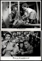 cca 1950 és 1980 között készült különböző magyar filmek egy-egy jelenete, 13 db produkciós filmfotó ...