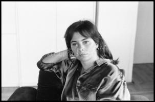 cca 1972 Hankiss Ágnes (1950) politikus fiatalkori felvételei, 9 db vintage NEGATÍV Kotnyek Antal (1...