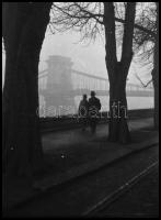 cca 1940 Budapest, városképek, hangulatok, 10 db vintage NEGATÍV Danassy Károly (1904-1996) budapest...