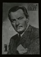 cca 1958 Jávor Pál (1902-1959) színész a Mozi Élet c. lap címoldalán, Fekete György (1904-1990) budapesti fényképész hagyatékából 1 db NEGATÍV, 4,2x3 cm