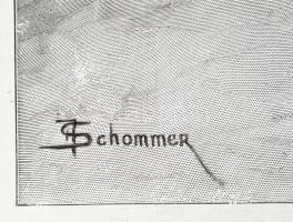 Nagy Sándor Bucephalost szelíditi meg (Francois Schommer után). Nyomat, könnyűfém lapon, apró kopásn...