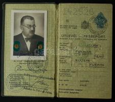1938 Útlevél sok vízummal és pecséttel