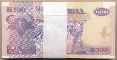 Zambia 2010. 100K (100x) sorszámkövetők "KB/03 2863501 - KB/03 2863600" T:I,I- Zambia 2010...