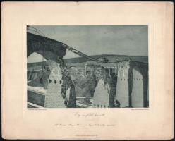 cca 1914-18 Ég és föld között. Az Érdekes Ujság háborús képeiből. Mezey Ulánus főhadnagy felvétele. Az Országos Magyar Hadimuzeum Egyesület kizárólagos terjesztése. Nyomat, papír. Lap széle kissé sérült és széle foltos. 20×27 cm