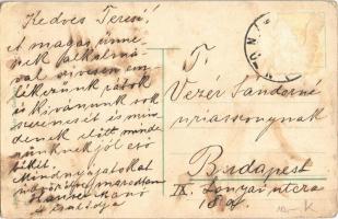 Zsidó férfiak, Judaika üdvözlőlap / Jewish men on the street. Judaica greeting (Rb)