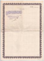 Budapest 1939. "Triesti Általános Biztosító Társulat" biztosítási okmány bélyegzésekkel, f...