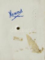 Herendi Lenin porcelán büszt, fehér mázas, jelzett, hibátlan, m: 16,5 cm