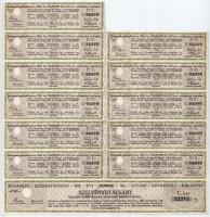 Budapest 1918. "Budapest Székesfőváros" kötelezvény 1000K-ról magyar és német nyelven, sze...