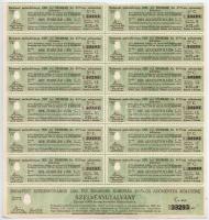 Budapest 1918. "Budapest Székesfőváros" kötelezvény 1000K-ról magyar és német nyelven, sze...