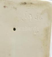 Herendi Kossuth Lajos porcelán büszt, fehér mázas, jelzett, hibátlan, m: 22 cm