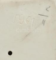 Herendi Széchenyi István porcelán büszt, fehér bisquit, jelzett, hibátlan, m: 22 cm