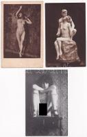 8 db RÉGI erotikus meztelen hölgy képeslap / 8 pre-1945 erotic nude lady postcards