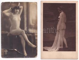 8 db RÉGI erotikus meztelen hölgy képeslap / 8 pre-1945 erotic nude lady postcards