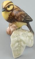 Goebel/Hummel sárga rigó, kézzel festett kerámia, jelzett, hibátlan, m: 9 cm