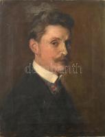 Somogyi Ágoston (?-?): Férfi portré, 1900-20 körül. Olaj, vászon, jelzett, 52x40 cm