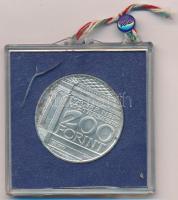 1977. 200Ft Ag "Nemzeti Múzeum" eredeti, sérült MNB tokban T:BU patina Adamo EM55