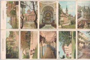 Az 50-es évek leporelló tejes sorozata: 21 db magyar várossal / Complete series of the Hungarian lep...