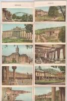 Az 50-es évek leporelló tejes sorozata: 21 db magyar várossal / Complete series of the Hungarian lep...