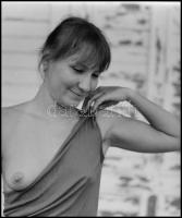 cca 1973 A természet szép adománya, szolidan erotikus felvételek, 9 db vintage NEGATÍV különféle hag...