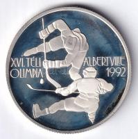 1989. 500Ft Ag "Téli Olimpia-Albertville" T:1- (PP) felületi karc, patina Adamo EM111