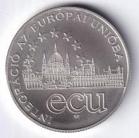 1995. 1000Ft Ag "Integráció az EU-ba-ECU" kapszulában T:BU Adamo EM145