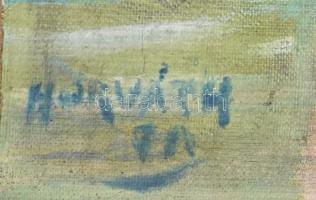 Halasi Horváth István (1904-1994): Női akt. Olaj, vászon, kartonra kasírozva. Jelzett. Vetemedésekke...