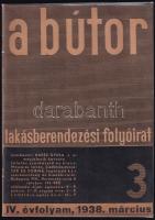 1938 A Bútor. Lakásberendezési folyóirat szerk.: Kaesz Gyula 47p.