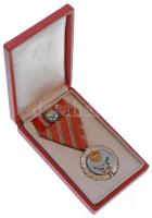1957. "Szolgálati Érdemérem" zománcozott kitüntetés mellszalagon, miniatűrrel szalagsávon,...