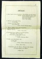 Apponyi Albertné saját kezű aláírása estély programján