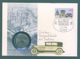 NDK 1989. 5M "Katharinenkirche" érmés, bélyeges borítékon T:1