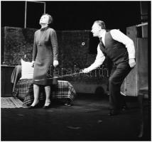 cca 1969 Básti Lajos (1911-1977) Kossuth-díjas színművészről készült felvételek az autója mellett, a...