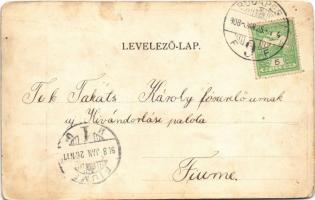 1908 Budapest VI. Párisi Nagy Áruház égése után (kopott sarkak / worn corners)