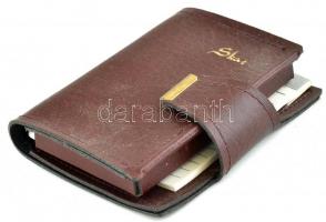 Berlini játékkártya notesszel tollal, tokban. 10x8 cm