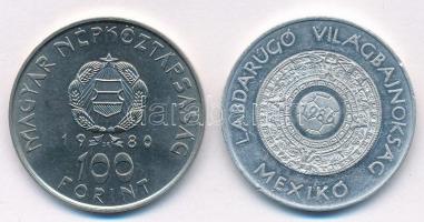 1980. 100Ft Ni "Szovjet-magyar közös űrrepülés" + 1986. "Labdarúgó Világbajnokság&quo...