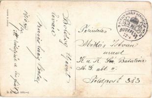 Boldog Újévet! / Children art postcard with New Year greeting. B.K.W.I. 3004-6. s: K. Feiertag + &qu...