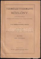1890 Természettudományi közlöny két füzete
