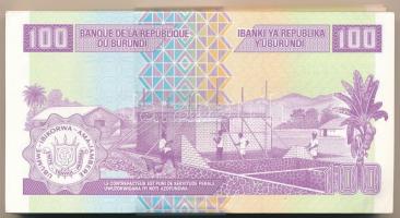 Burundi 2011. 100Fr (100x) kötegelővel, sorszámkövetők T:I,I- 
Burundi 2011. 100 Francs (100x) with...