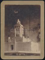 cca 1910 Síremlékterv, keményhátú fotó, felületén karcolásokkal, 17,5×12,5 cm