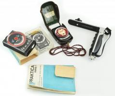 Zenit B fényképezőgép MIR-1 2,8/37 objektívvel, hozzá plusz objektív tokkal: Helios 44-2 2/58, Solig...