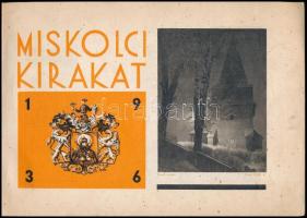 1936 Miskolci kirakat - Borsodi panoráma. Szerk.: Fazekas Sámuel. Borítólap, illusztrációk és grafik...