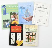 5 db egészség, természetes csodaszerek, homeopátia könyv