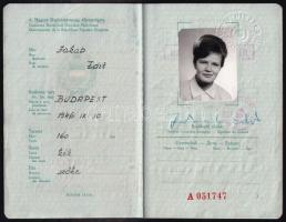 1964 Magyar Népköztársaság által kiállított kék útlevél nyugatra, vízummal