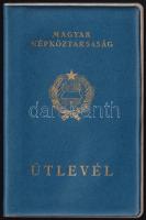 1964 Magyar Népköztársaság által kiállított kék útlevél nyugatra, vízummal