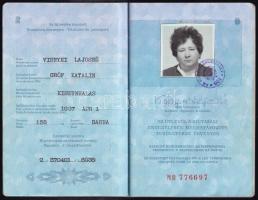 1985 Magyar Népköztársaság által kiállított fényképes útlevél, török vízummal