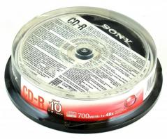 Sony CD-R 700MB 48x - Henger 10db Bontatlan csomagolásban.